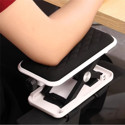 Computer Armrest Pad Extender Hand Bracket Easy Install for Desk Chair Rotatable Mouse Mat Home Office Support Holder