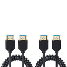 -Compatible Type Spring-Retractable HDCable -Compatible 2.1 8K60Hz Laptop TV Monitor Projector ConnectionCable A
