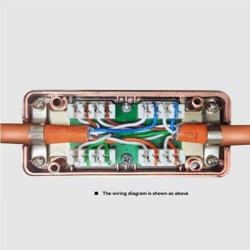 CAT7 RJ45 Junction Box Network Adapter 600MHz Ethernet LAN Cable LSA Connection Adaptor RJ45 Extention Extention Box 2