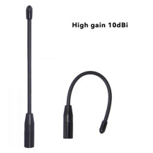 Soft Antenna SMA Male Wireless Figure Transmission Data High Gain 10dBi WiFi Halow Whip Antenna with Adapter Cable A