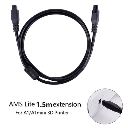 For  AMS Lite 1.5M 4-Pin Extension Cable for  A1/A1mini 3D Printer with Magnetic Ring 2