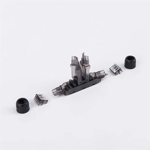 RJ45 Cat6A UTP LAN Cable Tool-Less Extension Connector Network Extender Junction Adapter Connection Box 2