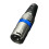 XLR 3-Pin Female Audio Connectors Multi-Function Cable Sockets for Video and Audio Connections Portable and Practical 6