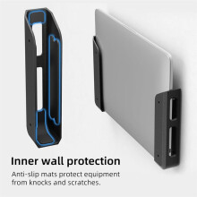2pcs Wall & Under Desk Laptop Mount Holder,Anti-Scratch Pads,Universal for Keyboards,Tablets&More