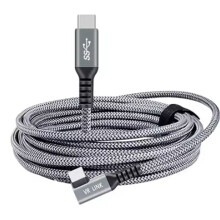 Cable de Enlace VR de 5 M, Cable de Carga, Cable de Transferencia USB 3.0, Adaptador Tipo C para Accesorios de VR para Quest 2.