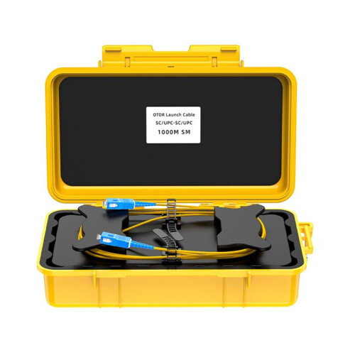 OTDR Launch Cable Box Optical Fiber Test Extension Cable 1000 Meter Dead Zone Eliminator Fiber Optic Cable Test Tool A