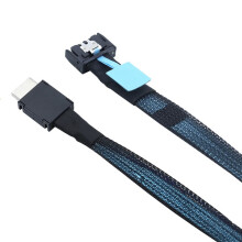PCI-Express 4.0 Gen5 PCIE MCIO SFF-8654 4i to Oculink SFF-8611 4i for Server Adapter Cable 0.8m