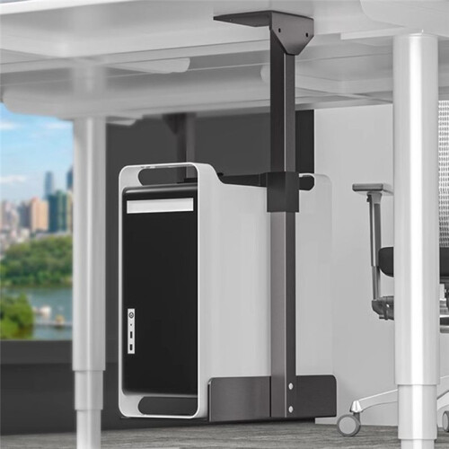 Universal Adjustable PC Case Holder Under Desk Wall Side CPU Stand Computer Mainframe Hanger Host Box Bracket Rack 2