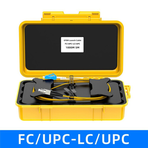 OTDR Launch Cable Box Optical Fiber Test Extension Cable Dead Spot Eliminator 1000M Fiber Optic Cable Test Tool A