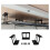Under Desk Laptop Holder Mount Bracket with Screws Storage Tray for Notebook Computer Accessories 6