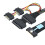 SAS MCIO 8i 74P to 2XSFF 8639+15P Adapter Cable for Server Connection Cable Server Data Transmission Cable 0.5m 5