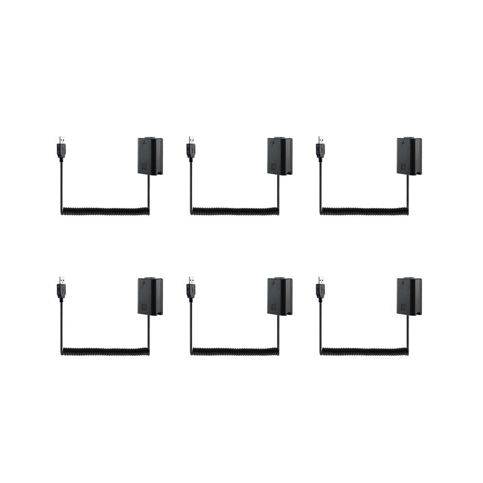 6X Usb Charging Cable Np-Fw50 Dummy Battery Spring Wire For A7 A7r A7s A7m A7ii A7s2 A7m2 A7r2 A6500 Coupler 6032404892954