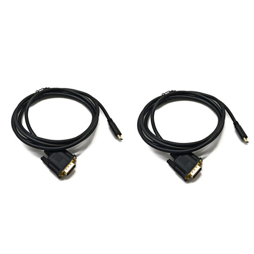 2X Câble USB C Vers VGA 5,9 Pieds/1,8 M, Câble USB de Type C Vers VGA, Adapté Aux Périphériques USB 3.1, Adapté à , Etc. 1