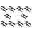 100Pcs RJ45 Connector  Jack Cat6 Extension Coupler Ethernet Network LAN Cat 6 Coupler Jacks Extend Adapter,Black 1