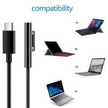 3X pour Surface Connect to USB C Câble de Chargement Compatible pour Surface Pro 3/4/5/6/7, Surface Laptop 3/2/1, Surface Go