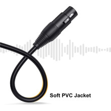 2X XLR Y-Splitter Cable, XLR Męski na Podwójny XLR żeńSki Mic Combiner Y Cord Zbalansowany Adapter Mikrofonowy Patch Cable - 50cm