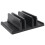2X Vaydeer Laptop Stand Vertical Computer Stand Vertical Desktop Stand Space-Saving Desktop Storage Rack (3 Slots) 8