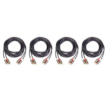 4X 2RCA zu 2 RCA Stecker zu Stecker Audiokabel Vergoldetes RCA Audiokabel für Heimkino DVD TV CD VerstäRker Soundbox