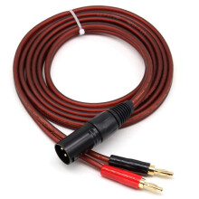 4X XLR Naar Banaan-Luidsprekerkabel, XLR 3-Pins Mannelijk Naar Dubbele Banaanstekkers Audiokabel, Vergulde 4 Mm-Stekker Naar XLR3 Pro HiFi