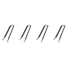 4X TüR-/FensterdurchfüHrung Flaches -Koaxialkabel SO239 UHF-Buchse auf UHF-Buchse 50 Ohm -Koax-Pigtail-VerläNgerungskabel 30 cm