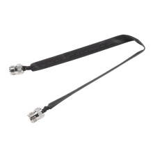 4X Door/Window Pass Through Flat RF Coaxial Cable SO239 UHF Female to UHF Female 50 Ohm RF Coax Pigtail Cord 30CM