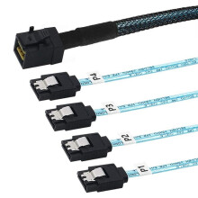 2X Internal SAS to Cable, SFF-8643 to Forward Breakout Compatible with Controller Hard Drive (3.3Ft)