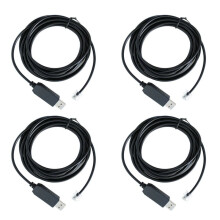 4X USB Naar Rj11 Rj12 6P4C Adapter SeriëLe Controle Kabel EQMOD Kabel voor Az- Mount Pc Connect voor Handbediening Kabel, 1.8M