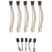 50PCS RC Aircraft 6S Balance avec Capuchon Extension Câble de Charge Cordon de Plomb 10Cm DIY pour Batterie Li Po