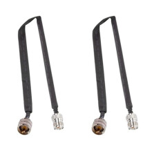 2X Fönster/Dörr Passerar Genom Platt RF Koaxialkabel PL295 UHF Hane Till SO239 UHF Hona 50 Ohm RF Koaxial Pigtail Förlängningssladd, 40 cm
