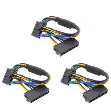 3X PSU ATX 24Pin to 18Pin Adapter Converter Power Cable Cord for Z420 Z620 Desktop Workstation Motherboard 18AWG 30CM