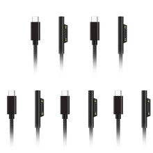 5X Nylon Braided Surface Connect to USB-C Charging Cable PD 15V for Surface Pro 7/6/5/4/3,Laptop 3/2/1,Surface Go
