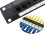 3X 8 Port Straight-Through CAT6 Patch Panel RJ45 Network Cable Adapter Jack Ethernet Distribution Frame 4