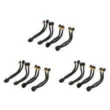 12 Pcs CPU 8 Pin Splitter ATX CPU 8 Pin Female to Dual 8(4+4) Pin Male EPS 12V for Motherboard Power Adapter Cable