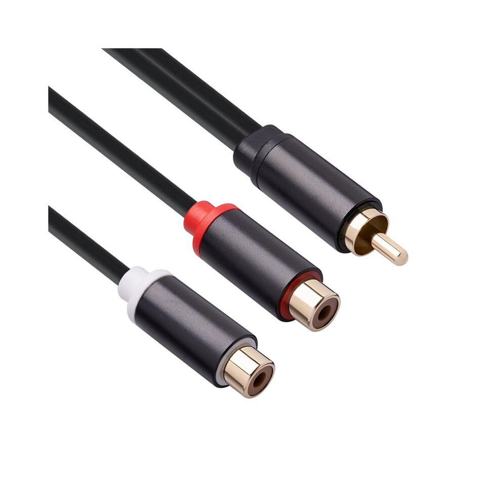 4X Rca Male Cable To 2Rca Female Audio Cable 2 Rca Male Splitter Aux Cable For Tv Pc Dvd Speaker Amplifiers Subwoofer 6032420275120