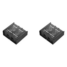 2X DI-2 Audio Isolator Passive Audio DI Box Audio Noise Canceller Guitar Isolator Resistor Anti-Noise Audio Converter