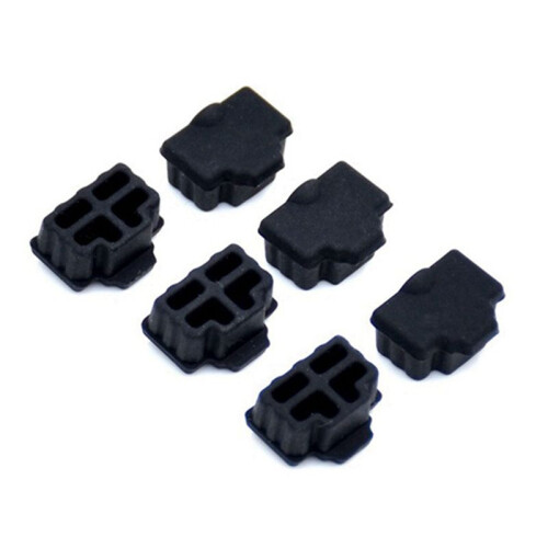 2X Rj45 Silicone Dust Plug Dust Cover Dust Cap Router  Network Cable Interface Computer Network Cable Dust Cap 2
