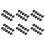 60Pcs RJ45 Connector  Jack Cat6 Extension Coupler Ethernet Network LAN Cat 6 Coupler Jacks Extend Adapter,Black 1