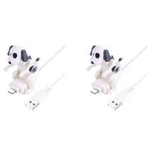 2X for Type-C Fast Charger Cable Funny Humping Dog Smartphone Cable Charger 1.2M Charging Cable USB Fast Charging White