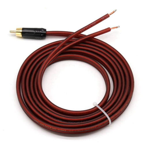 3X RCA Speaker Cable Bare Wire Speaker Wire to RCA Plug, Replace RCA Plug Connector Adapter to Bare Wire Open Audio 1