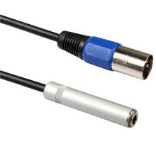 6X 1/4 auf XLR Kabel, Symmetrischer 1/4 Zoll Buchse auf XLR Stereo Audio Adapter, Viertel Zoll TS/TRS auf XLR Stecker