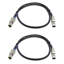 2X Cavo  SAS Digh Density Transfer  SAS SFF-8644 un SFF-8644 Server Cavo Dati Disco Rigido Esterno