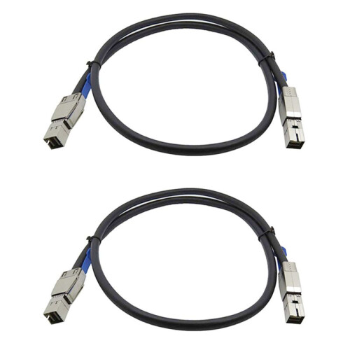 2X  SAS Digh Density Transfer Cable  SAS SFF-8644 to SFF-8644 Server External Hard Disk Data Cable