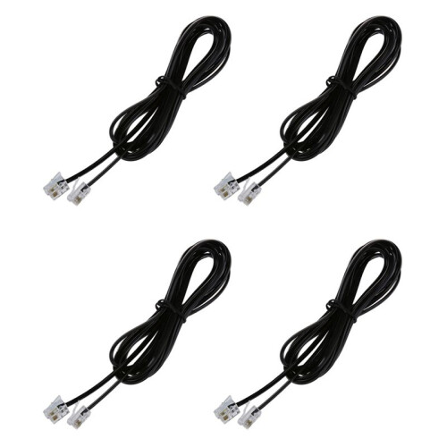 4X RJ11 6P4C Telefonkabelkabel ADSL Modem 2 Meter