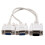 3X NEW 1 PC to 2 MONITORS SPLITTER CABLE for VGA VIDEO 3