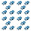 LC Glasfaser Optik Adapter - LC auf LC Duplex Einspielermodus Koppler - 20 Pack - Blau 1