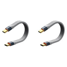 2X USB4 Data Cable 40Gbps USB C to Type C Short Cable PD 240W 8K 60Hz for 3/4 15 Pro Max SSD