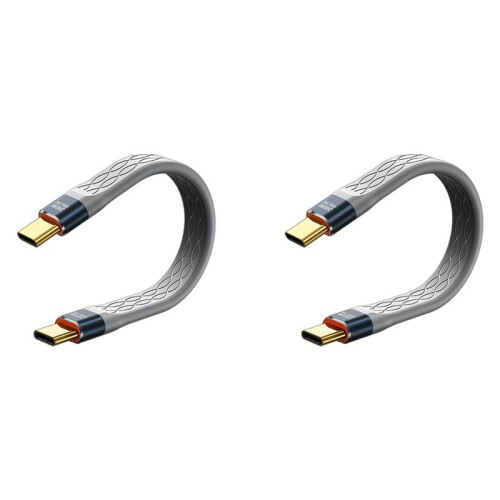 2X USB4 Data Cable 40Gbps USB C to Type C Short Cable PD 240W 8K 60Hz for  3/4  15 Pro Max SSD