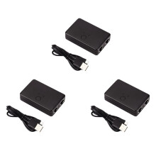3X 2 Port Network RJ45 Network Splitter Cable Extender 100Mbps Selector Power Free 2 Way Adapter Connector