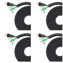 4X Honden- en Kattensnoerbeschermer 3 Meter, Kabelhoes voor Eenvoudig Snoerbeheer, Beschermt Kabels Tegen Kauwende Huisdieren 1/2 Inch