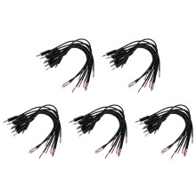 50Pcs Replacement Male Plug to Bare Wire Open End TS 2 Pole Mono 1/8inch 3.5mm Plug Jack Connector Audio Cable Repair